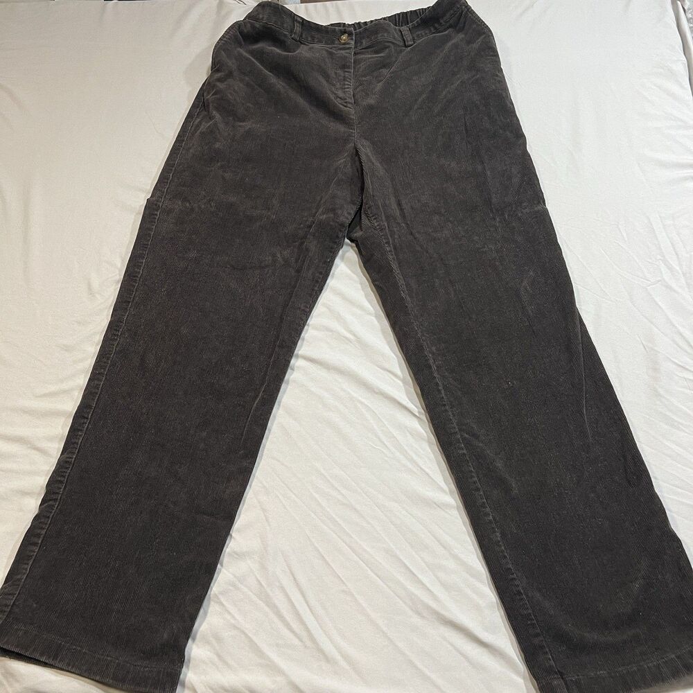 L.L.Bean Men's Corduroy Pants Brown 16 Tall Straight Leg Cotton